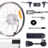 Front hub motor kit with battery pack